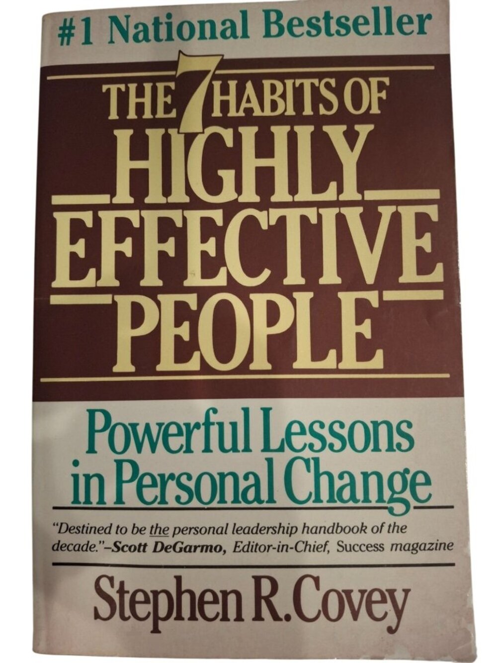 7 Habits Highly Effective People Stephen Covey 1990 Paperback Leadership Book